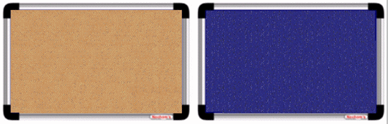 FABRIC NOTICE BOARDS AVAILABLE IN BLUE, MAROON, GREY COLOURS